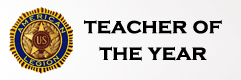 Teacher of the Year Button